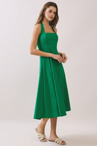 Blyth Halter Smocked Midi Dress