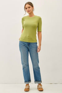 Crew Short Sleeve Top - Matcha