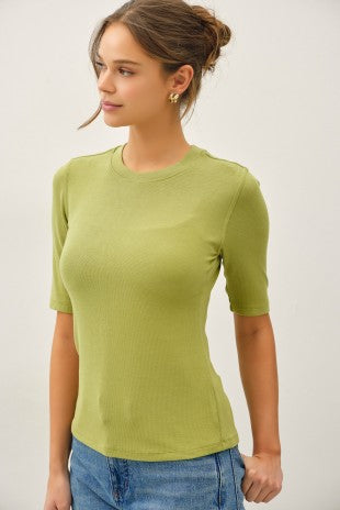 Crew Short Sleeve Top - Matcha