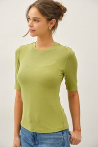 Crew Short Sleeve Top - Matcha