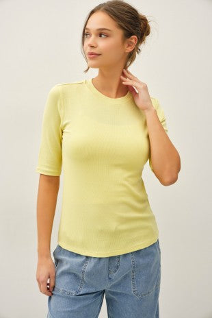 Crew Short Sleeve Top - Acacia