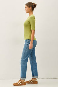 Crew Short Sleeve Top - Matcha
