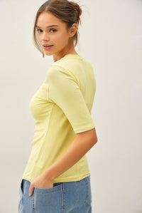 Crew Short Sleeve Top - Acacia