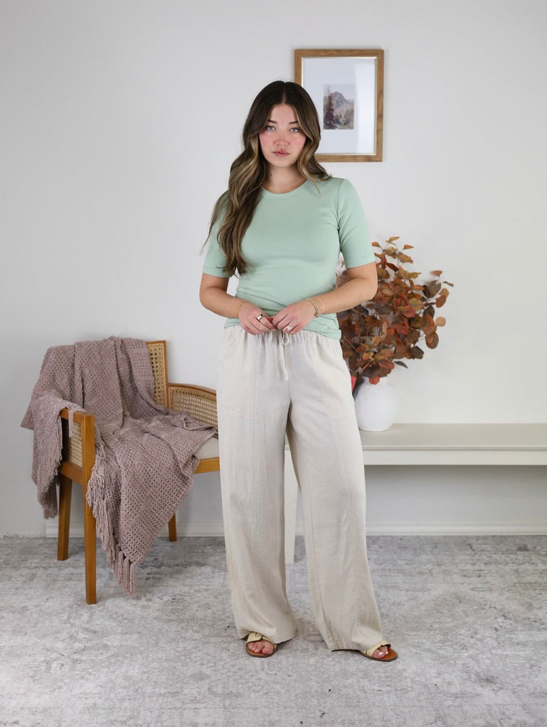 Solana Pant- Oat