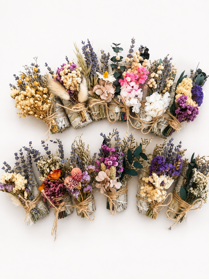 White Sage, Lavender, Flowers & Eucalyptus Smudge Incense