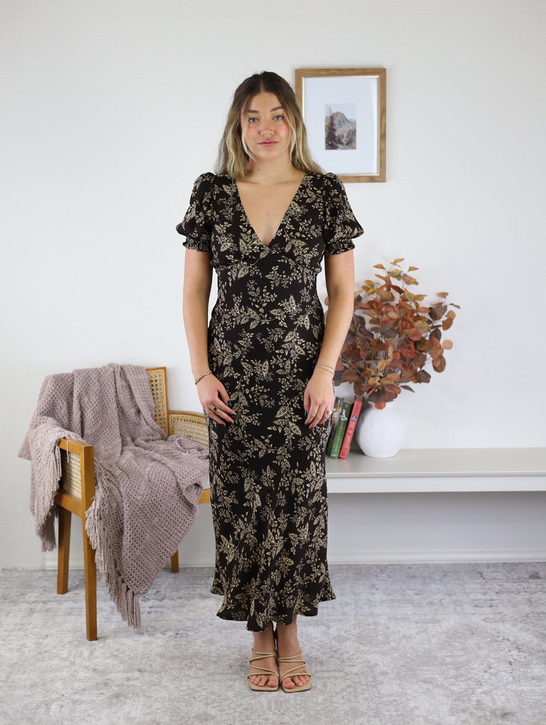 Tiffany Paisley Floral Midi Dress