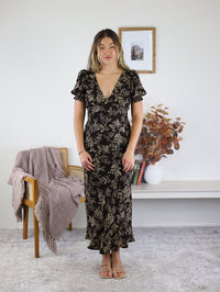 Tiffany Paisley Floral Midi Dress