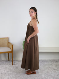 Beatrice Shirred Bodice Midi Dress