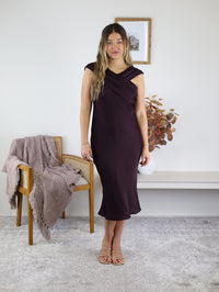 Bobbi Drape Back Midi Dress