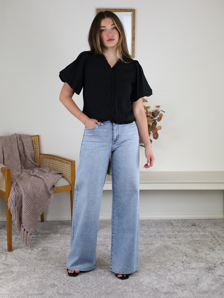 Siggi Bubble Sleeve Top