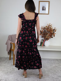 Rosie Smocked Floral Midi Dress