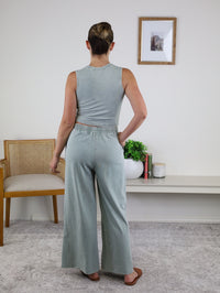 Reece Pant Set - Sage Final Sale