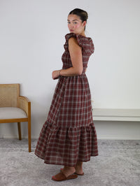 Elijah Plaid Midi Dress