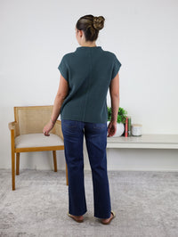 Ingrid High Rise Slim Palazzo w/Scissor Cut Hem