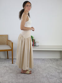 Cassie Gingham Drop Waist Skirt