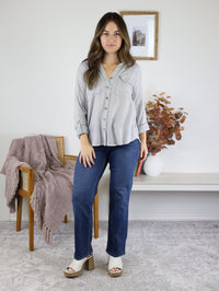 Aris Button Down Top