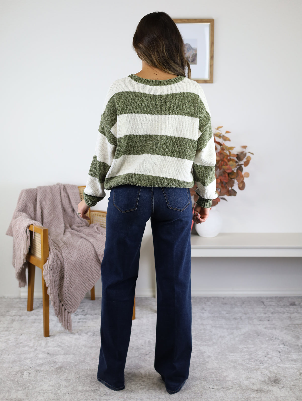 Chenille Stripe Sweater - Final Sale