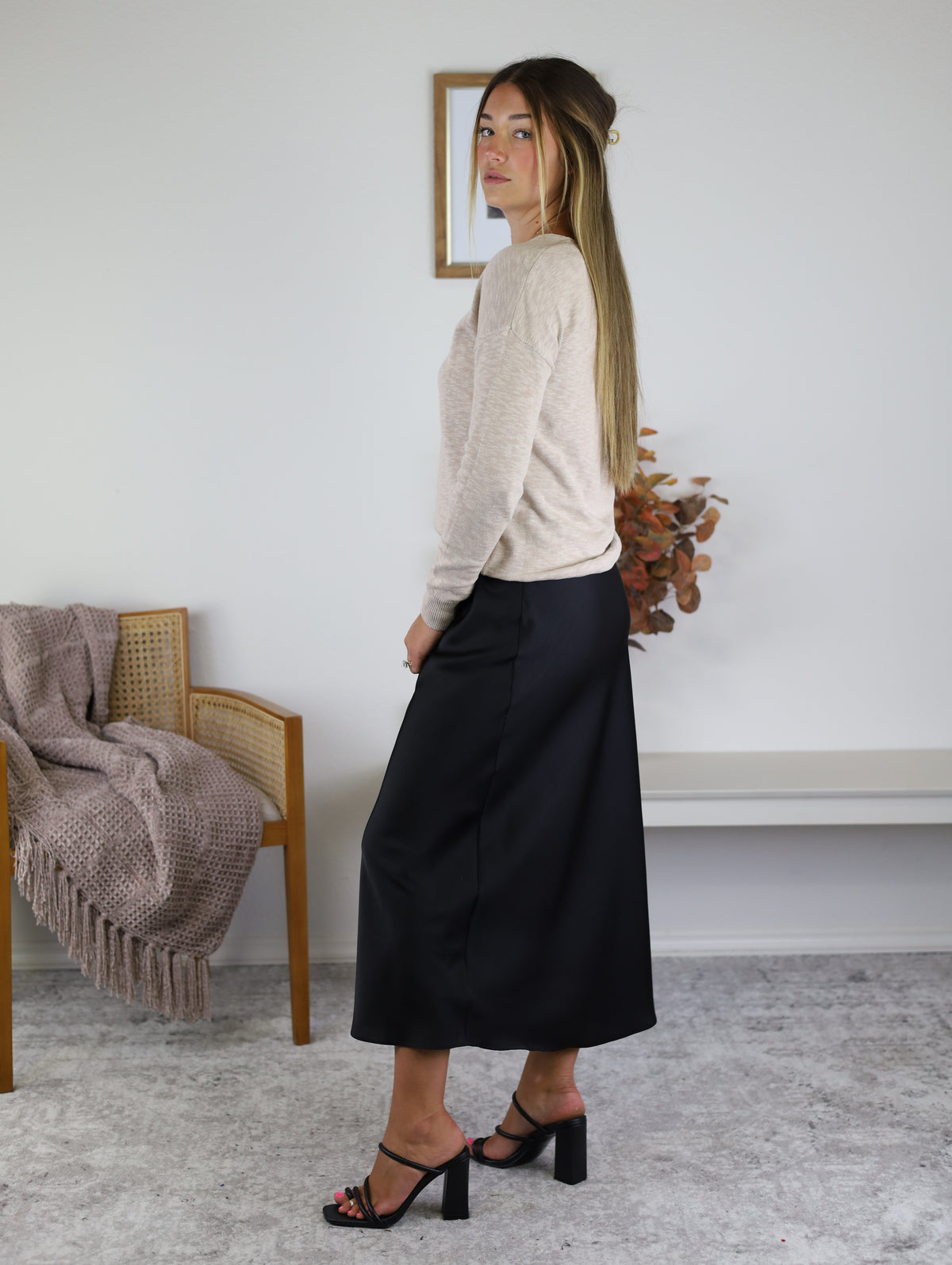 Z Supply - Izabel Luxe Satin Skirt