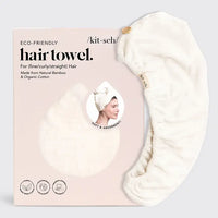 Quick Drying Microfiber Hair Towel (Eco Friendly) Ivory