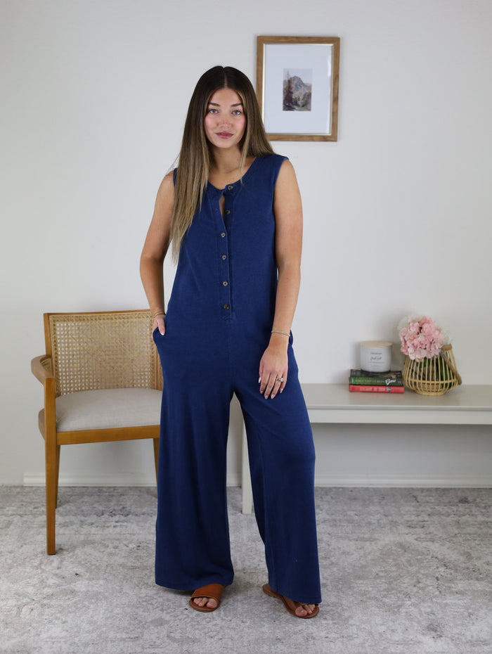 Z Supply - Fiona Jersey Denim Jumpsuit