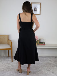 Yasmin Midi Dress - Black