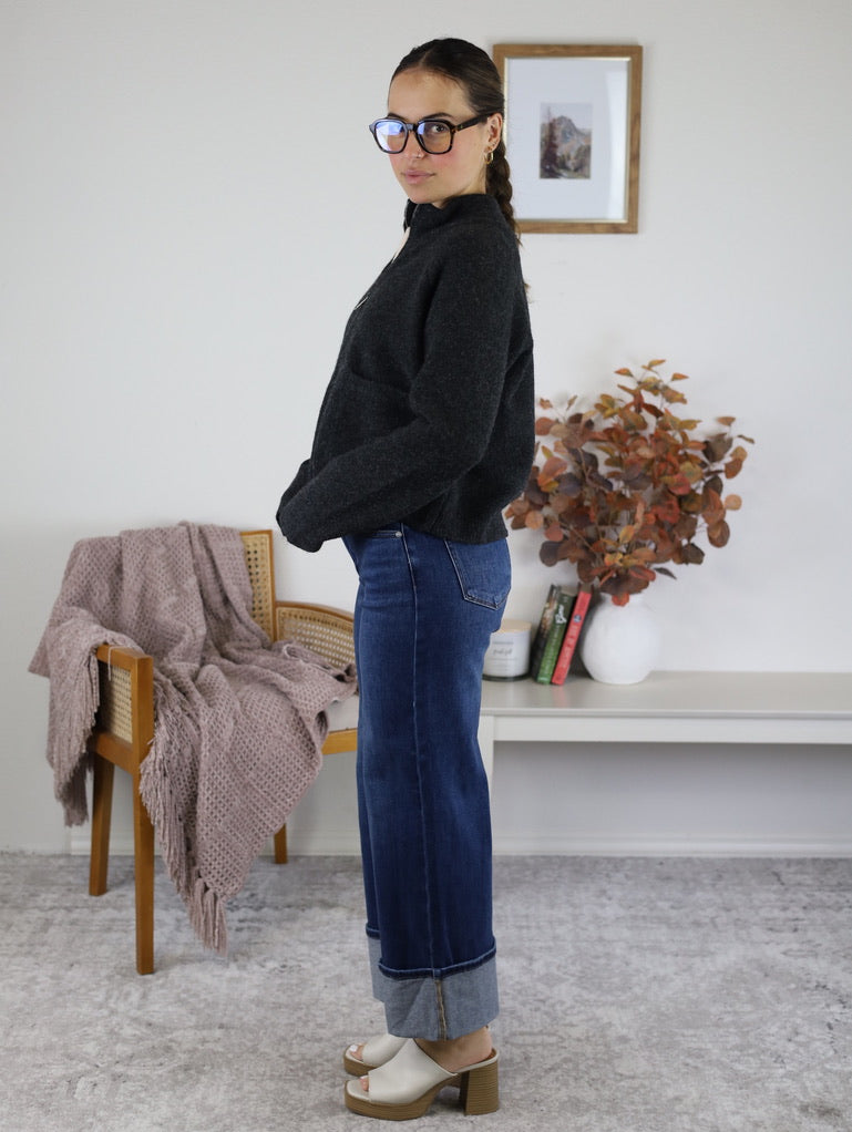 London Zip Up Sweater Jacket