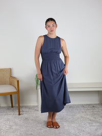 Tanya Smocked Waist Midi Dress