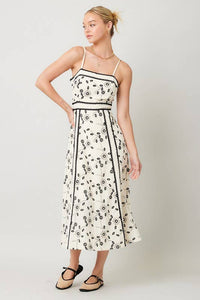 Nattie Embroidery Lace Midi Dress - Final Sale