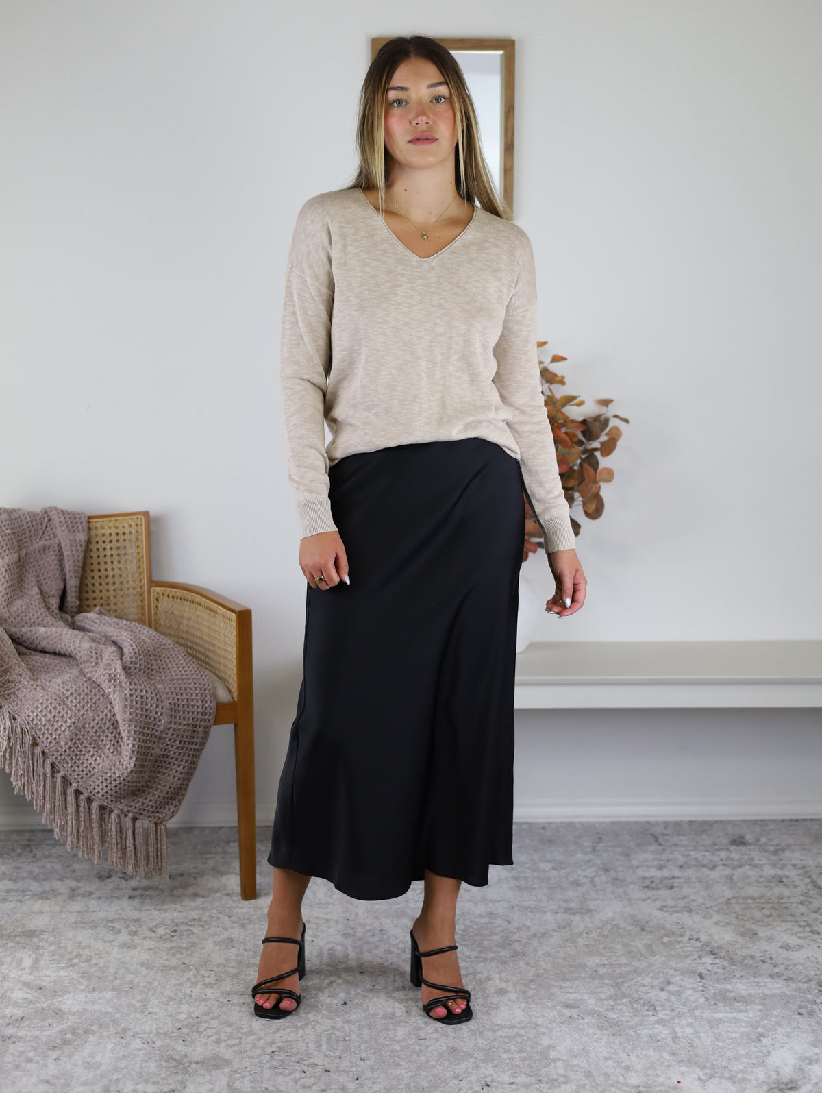 Z Supply - Izabel Luxe Satin Skirt