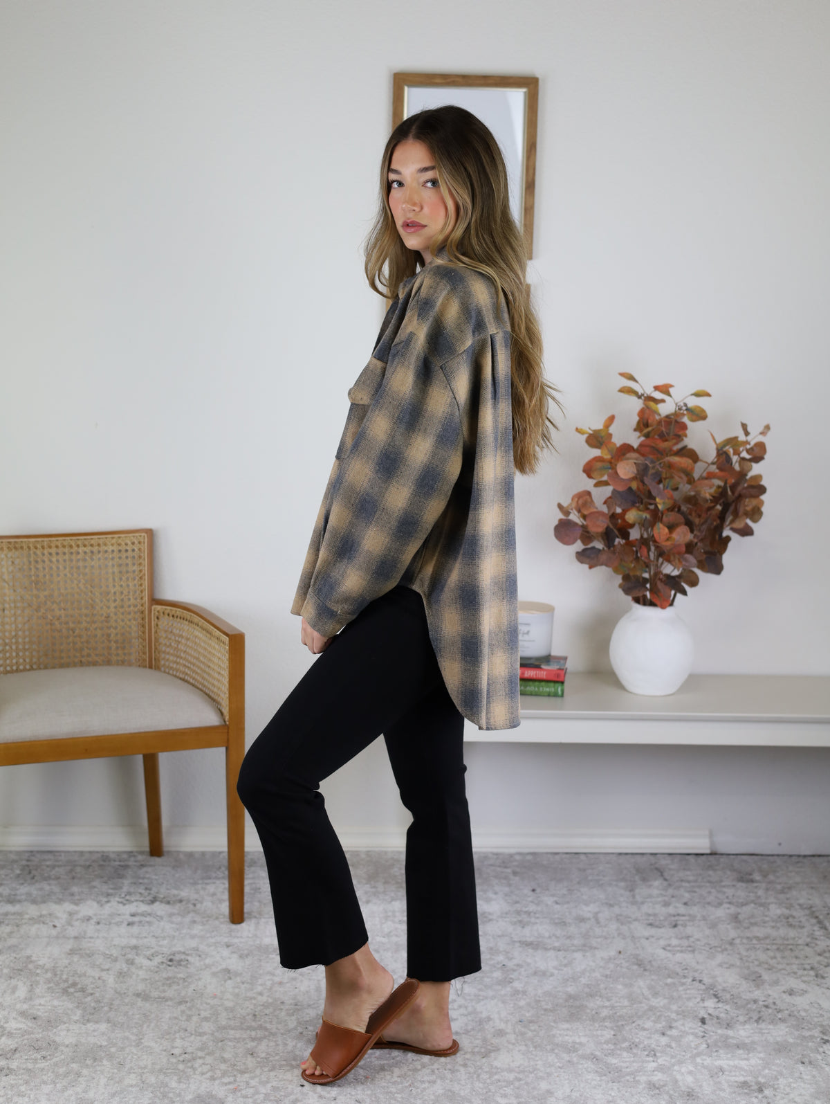 Oscar Mixed Plaid Shacket