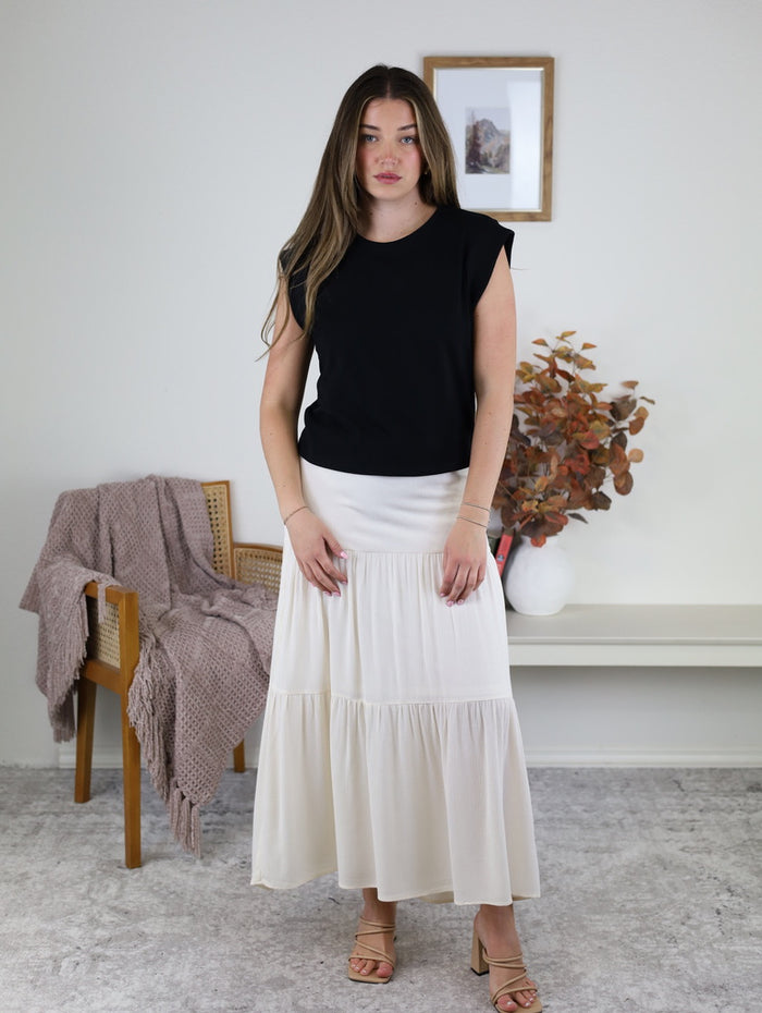 Ellie 3 Tier Maxi Skirt