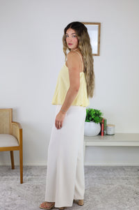 Reneece Cami Top with Bubble Hem