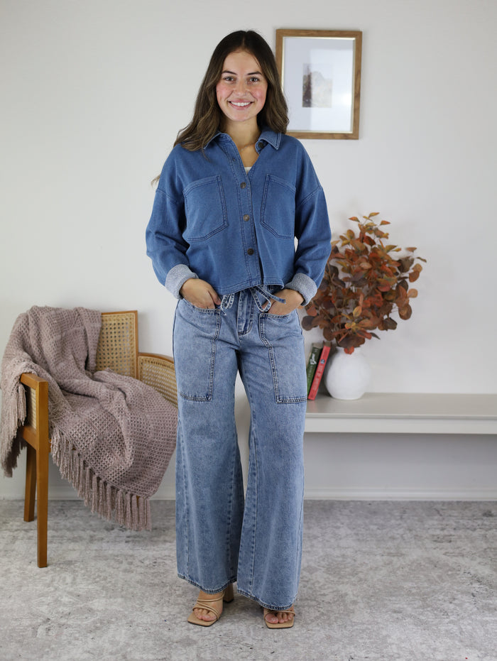 Z Supply - Bel Air Knit Denim Jacket