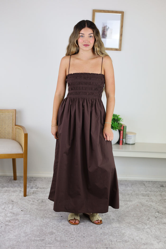 Cornelia Poplin Maxi Dress