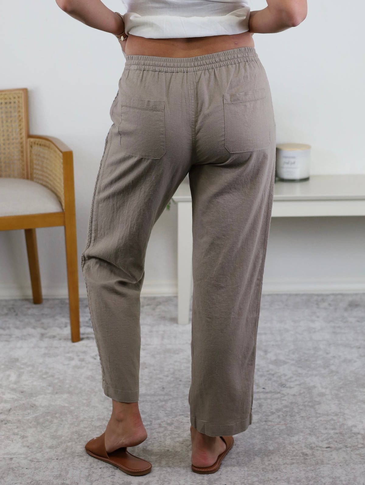 Sadie Crochet Detail Side Pant