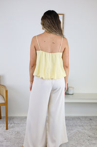 Reneece Cami Top with Bubble Hem