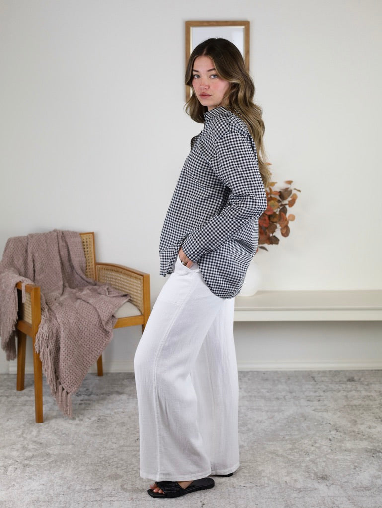 Seaport Button Up Top