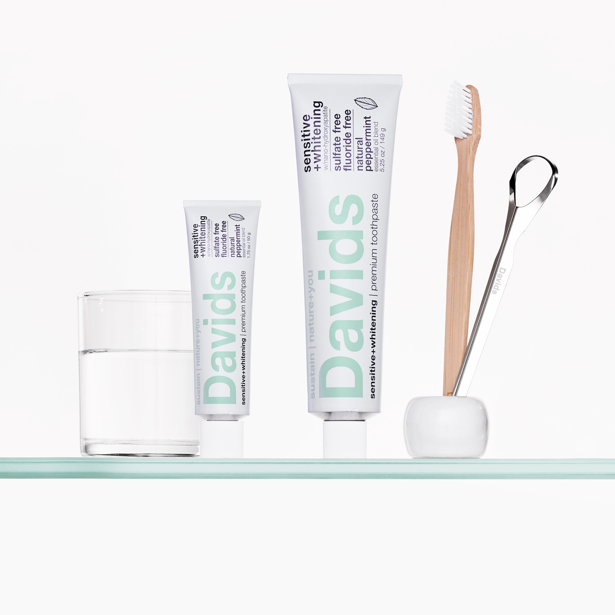 Davids Natural Toothpaste - Davids Travel Size remium toothpaste / sensitive+whitening
