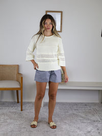 Olive Tie-Front High-Waisted Shorts