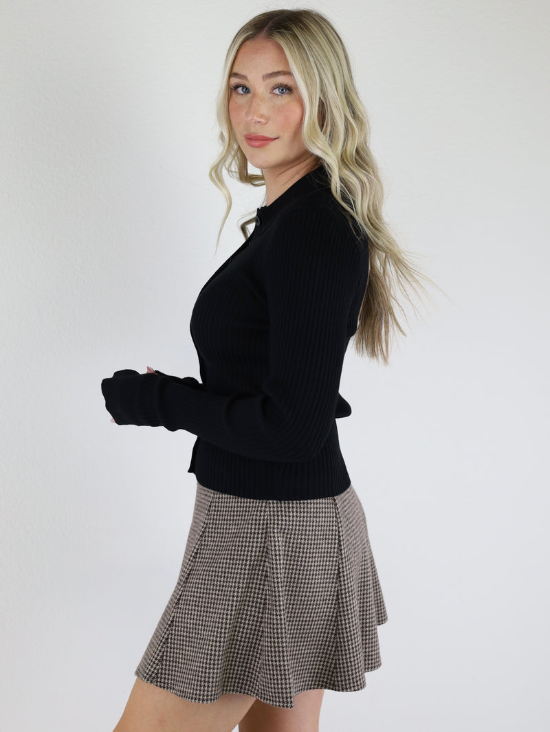 Letta Sweater Cardigan-Black