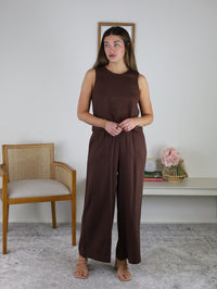 Scout Linen Pant Chocolate Cherry - Damaged - Final Sale