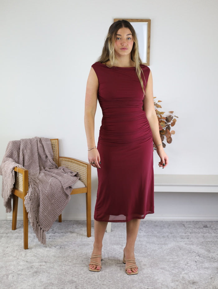 Matilda Ruched Midi Dress