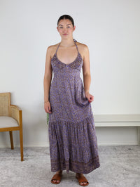 Aaliyah Printed Halter Maxi Dress