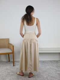 Cassie Gingham Drop Waist Skirt
