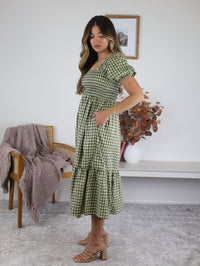 Dallas Gingham Midi Dress