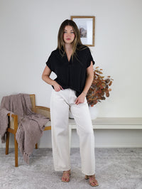 Izzie Slight Barrel Twist Stretch Denim