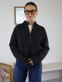 London Zip Up Sweater Jacket