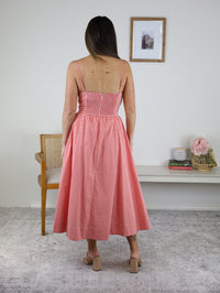 Sabrina Gingham Midi Dress
