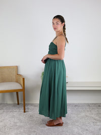 Beatrice Shirred Bodice Midi Dress