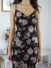 Midnight Calling Floral Midi Dress